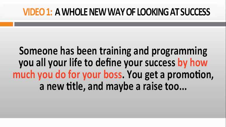 Image of Video 1 A Whole New Way of Looking At Success