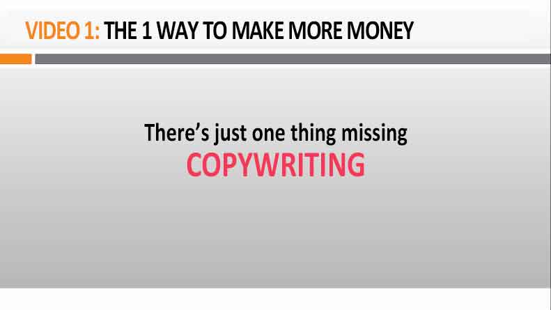 Video 1 The 1 Way To Make More Money Image of Video 1 The 1 Way To Make More Money