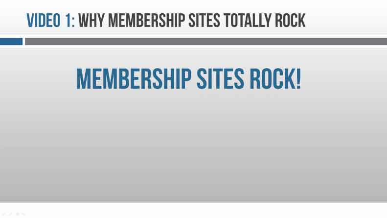 Image of Video 1 Why Membership Sites Totally Rock