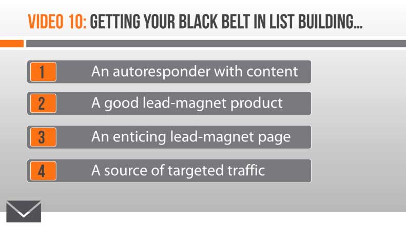 Image of Video 10 Conclusion: Getting Your Black Belt in List Building