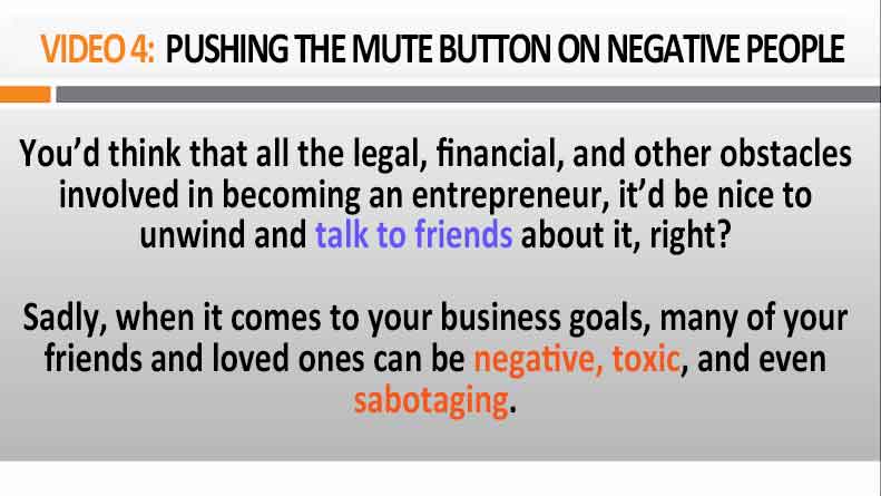 Image of video 4 Pushing The Mute Button on Negative People