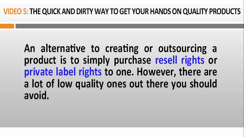 Image of Video 5 The Quick and Dirty Way to Get Your Hands on Quality Products