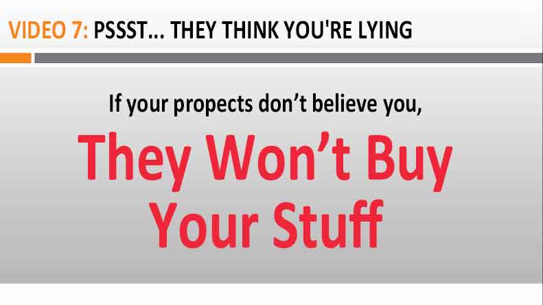 Video 7 Pssst... They Think You're Lying Image of Video 7 Pssst... They Think You're Lying