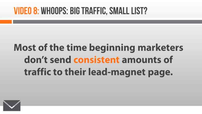 Image of Video 8 Big Traffic Numbers But a Small List?