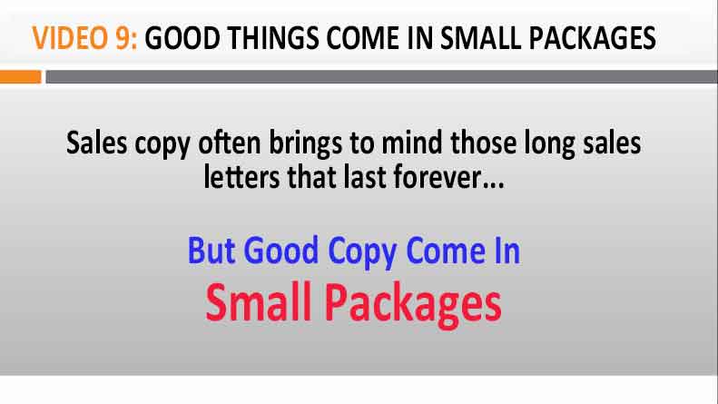 Video 9 Good Things Come In Small Packages? Image of Video 9 Good Things Come In Small Packages?