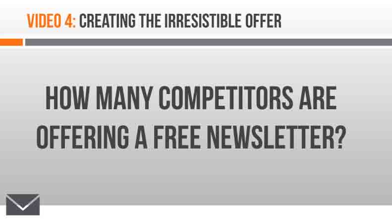 Image of Video 4 Creating the Irresistible Offer